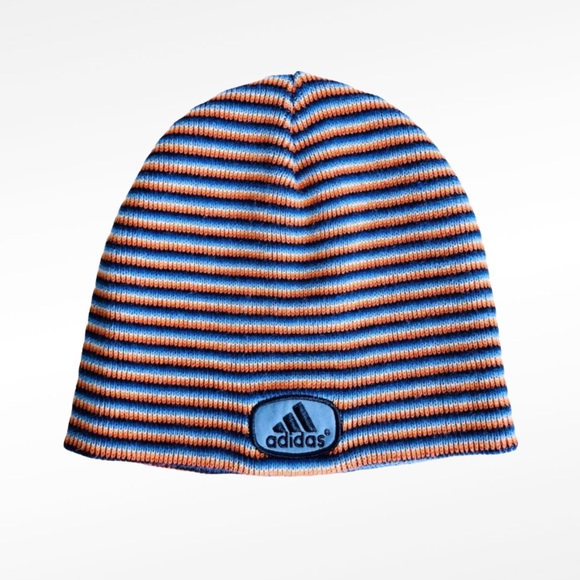 Adidas Kids Striped Multi Color Winter Beanie - Picture 1 of 6